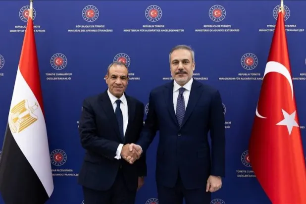 وزيرا الخارجية التركي والمصري هاكان فيدان وبدر عبد العاطي (الخارجية التركية)