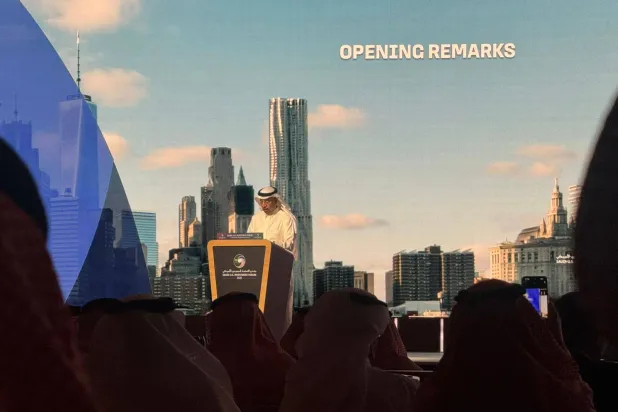 وزیر سرمایه‌گذاری سعودی خالد الفالح در افتتاحیه این مجمع سخنرانی کرد (الشرق الاوسط)