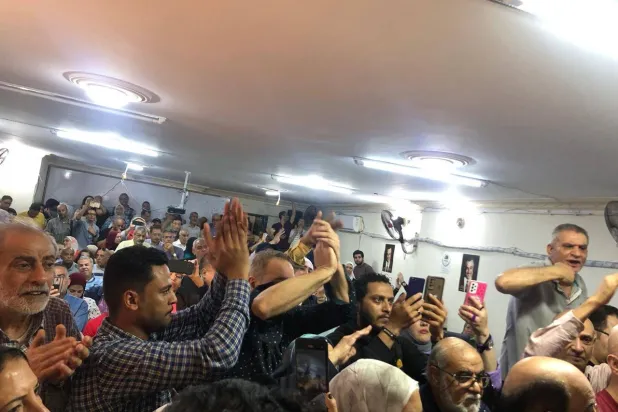 أحزاب مصرية معارضة نظَّمت مؤتمراً تحت عنوان «لا لطرد المستأجرين» لرفض مشروع قانون حكومي لتعديل «الإيجار القديم» (الحركة المدنية)