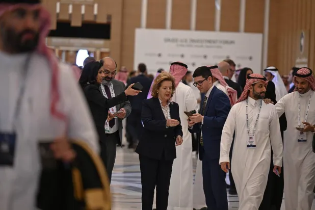 بعض المشاركين في منتدى الاستثمار السعودي الأميركي (بشير صالح)