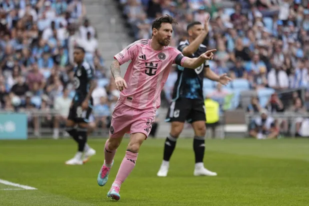 ليونيل ميسي قائد المنتخب الأرجنتيني ونجم إنتر ميامي الأميركي (أ.ب)