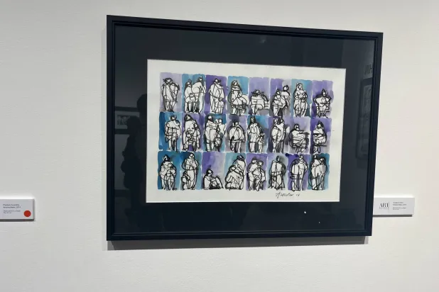 يقدّم لوحاته تكريماً لمجتمع يستحق (الشرق الأوسط)