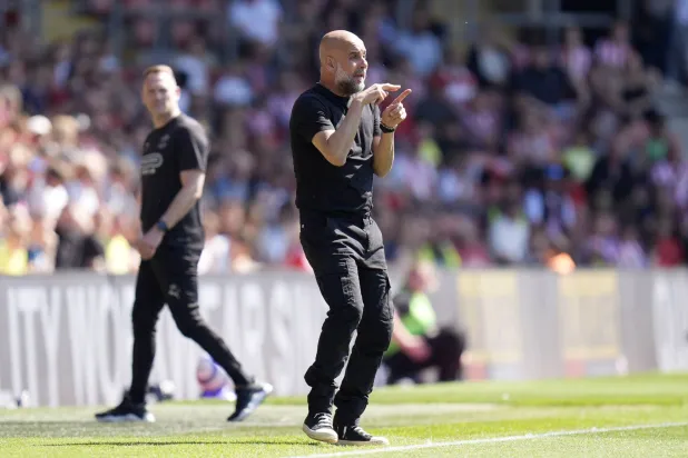 بيب غوارديولا مدرب مانشستر سيتي (د.ب.أ)