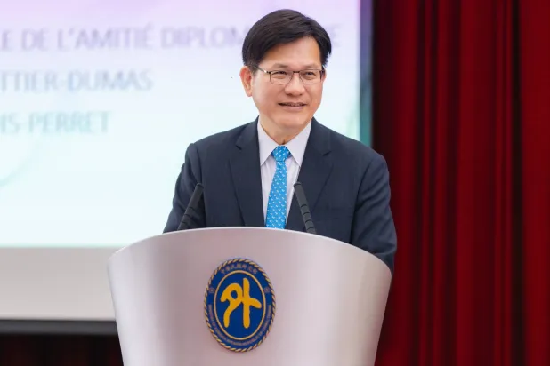 وزير خارجية تايوان لين تشيا لونغ (الشرق الأوسط)