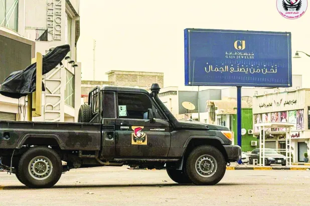 
جانب من القوات التي تفصل بين المتقاتلين في طرابلس (شعبة الاحتياط بقوة مكافحة الإرهاب)