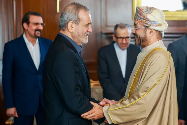 بزشكيان يستقبل البوسعيدي على هامش منتدى «حوار طهران» الأحد (الرئاسة الإيرانية)