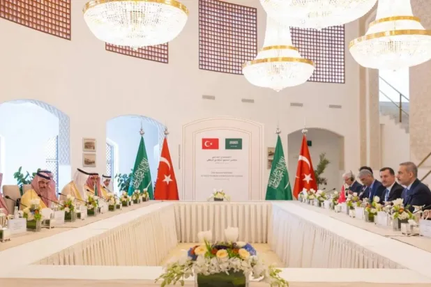 Chaired by the Saudi and Turkish foreign ministers, the Saudi-Turkish Coordination Council convened in Riyadh on Sunday. (Saudi Foreign Ministry)