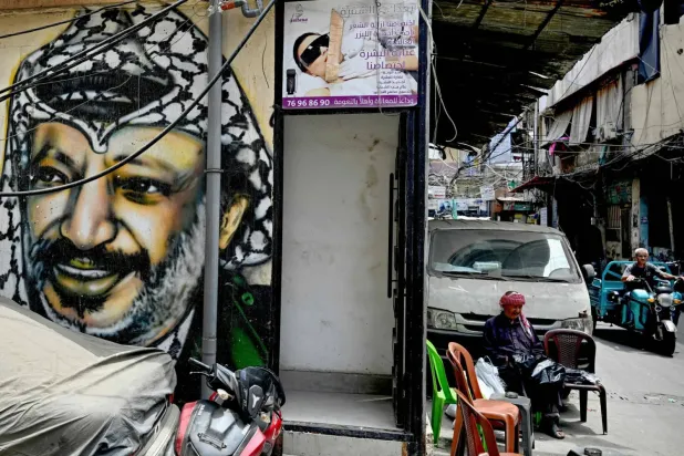 Beyrut'un güneyindeki Burc el-Baracne Mülteci Kampı’ndan (AFP)