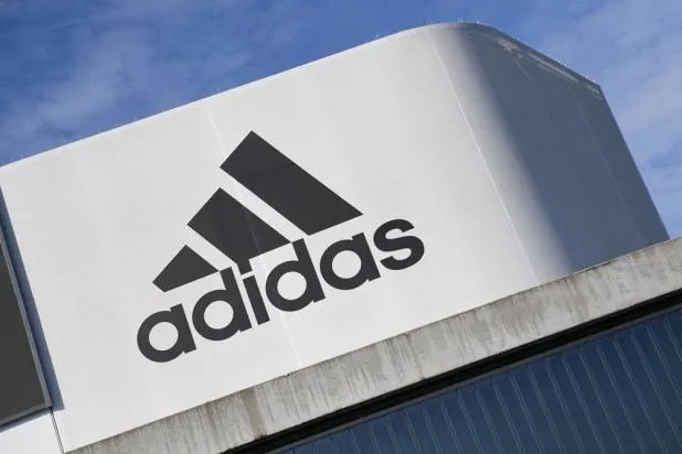 The Adidas logo is pictured during celebrations for German sports apparel maker Adidas' 70th anniversary at the company's headquarters in Herzogenaurach, Germany, August 9, 2019. (Reuters)