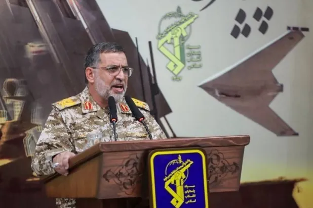 المتحدث باسم «الحرس الثوري» علي محمد نائيني خلال مؤتمر صحافي (أرشيفية-تسنيم)