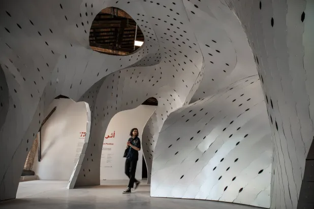 جانب من جناح سلطنة عمان (الجناح)