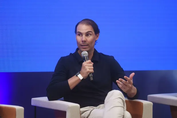 نجم التنس الإسباني المعتزل رافائيل نادال (إ.ب.أ)