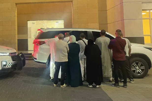 مخالفون لأنظمة الحج من حاملي التأشيرات بعد ضبطهم في طريقهم إلى مكة المكرمة (الأمن العام)