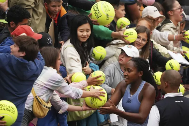 غوف تسببت في تأخير قصير لجدول مباريات رولان غاروس (أ.ب)