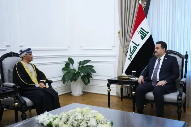 السوداني مجتمعاً مع الحساني في لقاء سابق (رئاسة الوزراء)