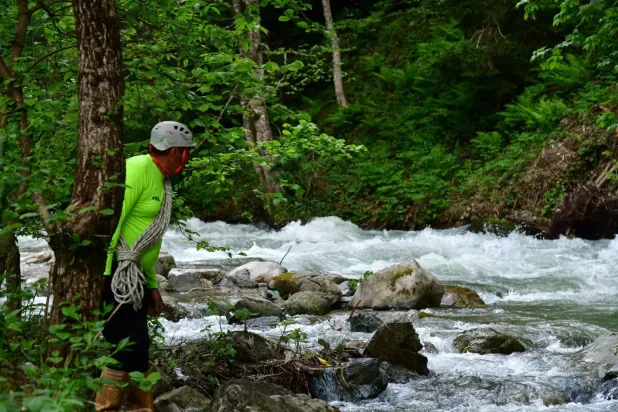  Haldizen Deresi'ne düşen Suudi çocuğun aranma çalışmaları sürüyor (Trabzon Valiliği X platformu)
