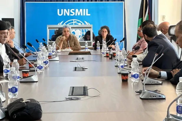 اجتماع تيتيه مع ممثلي عدد من الأحزاب الليبية (البعثة الأممية)