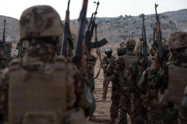 Nusra fighters train in Syria’s Idlib Province – August 16, 2024 (AFP) 