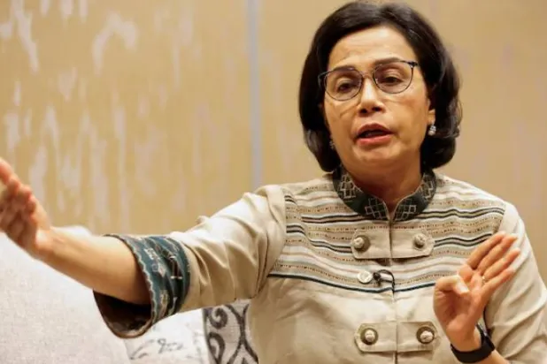 وزيرة المالية الإندونيسية سري مولياني خلال مقابلة مع رويترز (أرشيفية - رويترز)