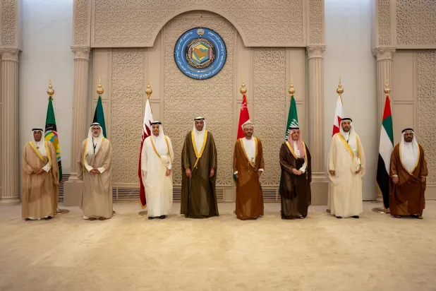 وزراء خارجية دول مجلس التعاون لدول الخليج العربية خلال اجتماعهم اليوم في الكويت (مجلس التعاون)