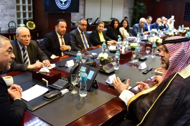 رئيس هيئة الاستثمار المصرية خلال استقباله وفداً استثمارياً سعودياً في القاهرة (هيئة الاستثمار المصرية)