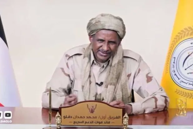 حميدتي من خطاب مسجل الاثنين 2 يونيو (مأخوذة من فيديو)