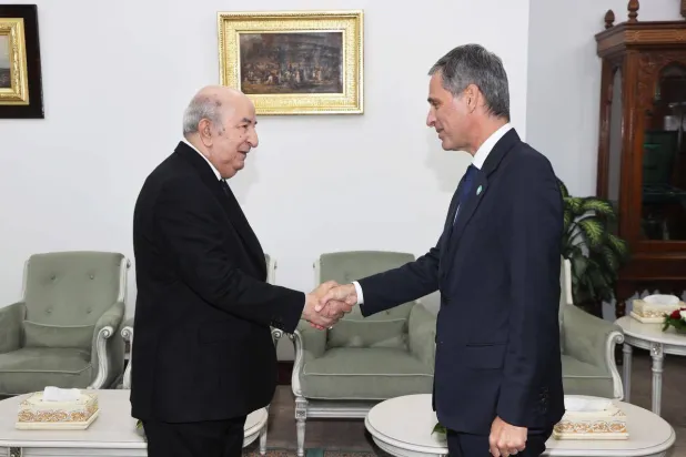 الرئيس الجزائري يستقبل رجل الأعمال الفرنسي (الرئاسة الجزائرية)