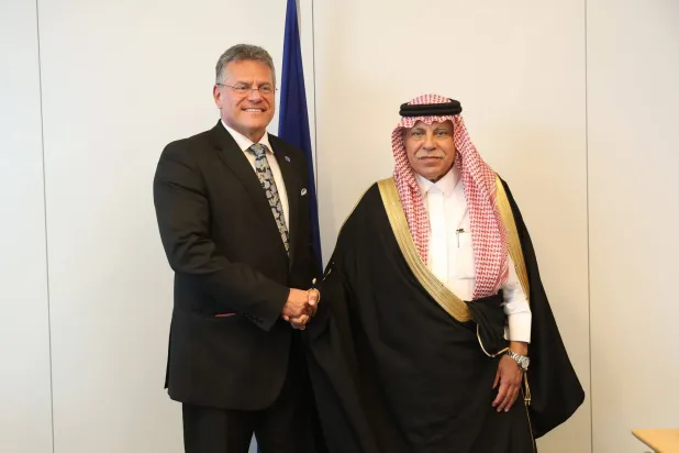 مفوض التجارة الأوروبي ووزير التجارة السعودي (إكس)