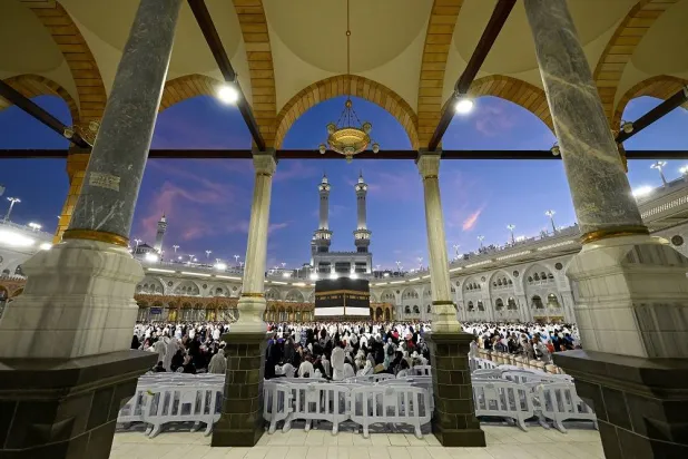 Muslims perform Tawaf in the Grand Mosque during the annual Hajj pilgrimage in the holy city of Makkah, Saudi Arabia, June 3, 2025. (SPA) 