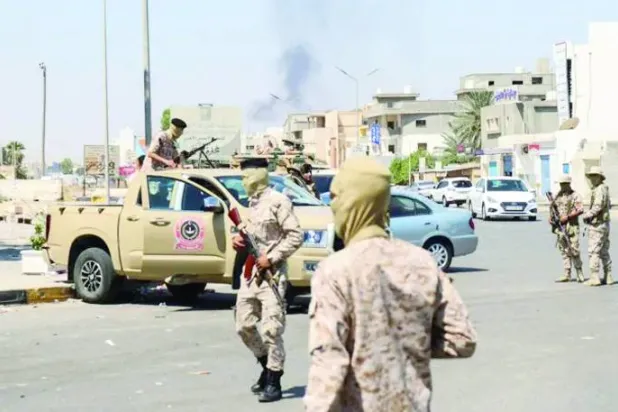 قوات تابعة لحكومة «الوحدة الوطنية» في طرابلس (رويترز)