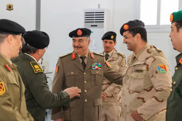 Haftar visits a military manufacturing facility (Libyan National Army) 
