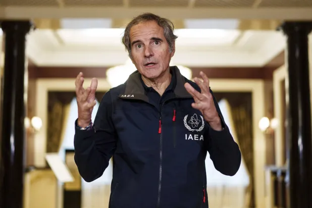 المدير العام للوكالة الدولية للطاقة الذرية رافائيل غروسي (أ.ب)