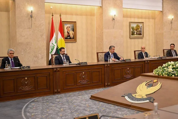 جانب من اجتماع مجلس وزراء إقليم كردستان (إعلام حكومي)