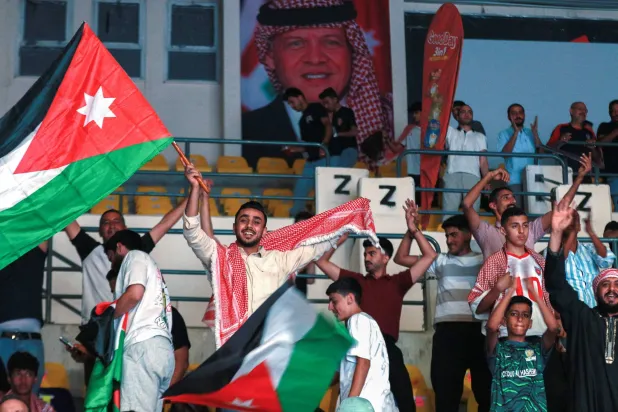 الأفراح عمّت أرجاء المملكة بعد التأهل المونديالي (أ.ف.ب)