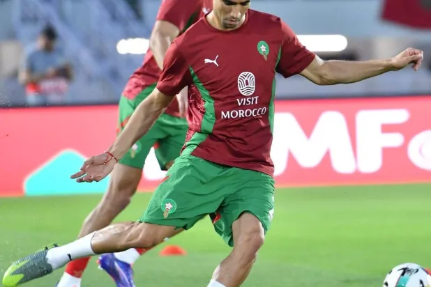 أشرف حكيمي سجل للمغرب في مواجهة تونس (وسائل إعلام مغربية)