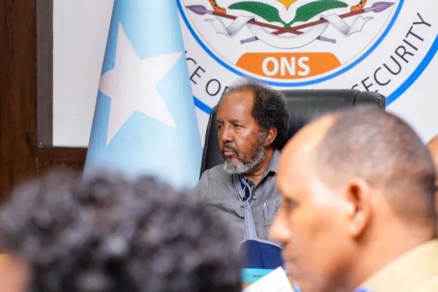 الرئيس الصومالي حسن شيخ محمود (وكالة الأنباء الصومالية)