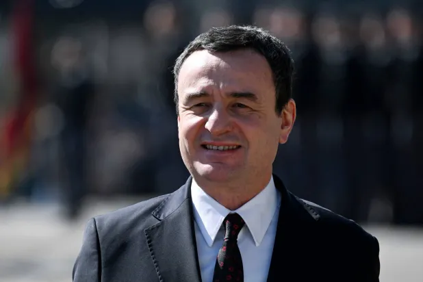 رئيس وزراء كوسوفو المنتهية ولايته ألبين كورتي (أ.ف.ب)