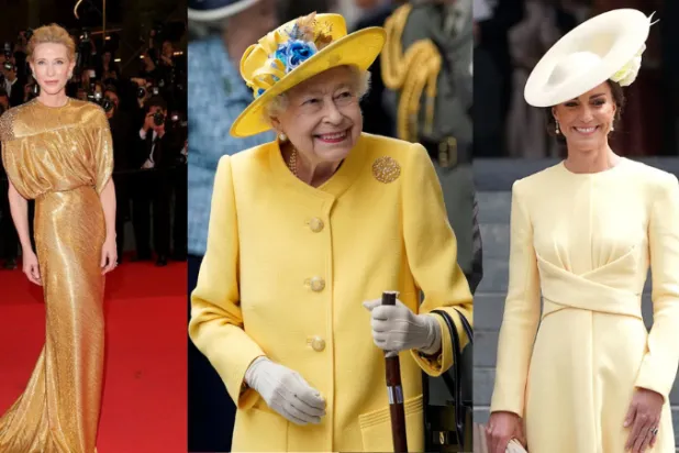 من إليزابيث إلى كيت مروراً بنجمات السينما والغناء... لا مانع من ارتداء الملابس ذاتها أكثر من مرة (وكالات)
