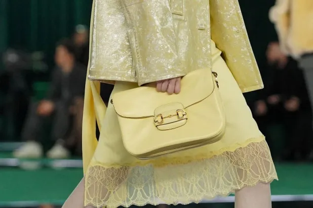 A model presents a creation by the Gucci Fall-Winter 2025/2026 collection during Fashion Week in Milan, Italy, February 25, 2025. (Reuters)