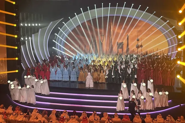 جانب من الأوبريت الدرامي الغنائي (الشرق الأوسط)