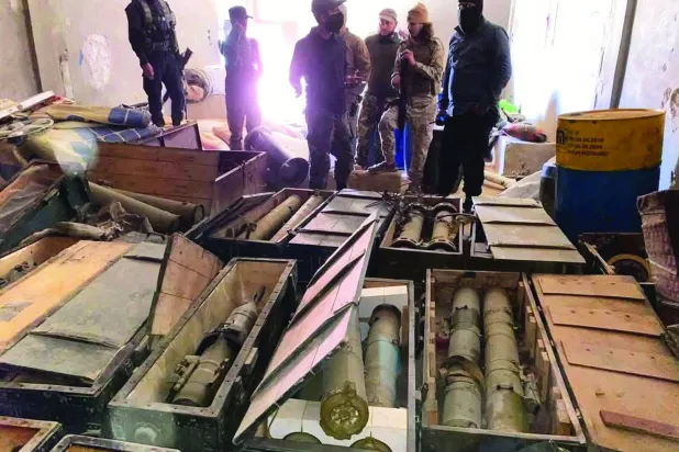 الحملة الأمنية في البوكمال قرب الحدود السورية - العراقية لملاحقة تجار المخدرات والسلاح الشهر الماضي (محافظة دير الزور)