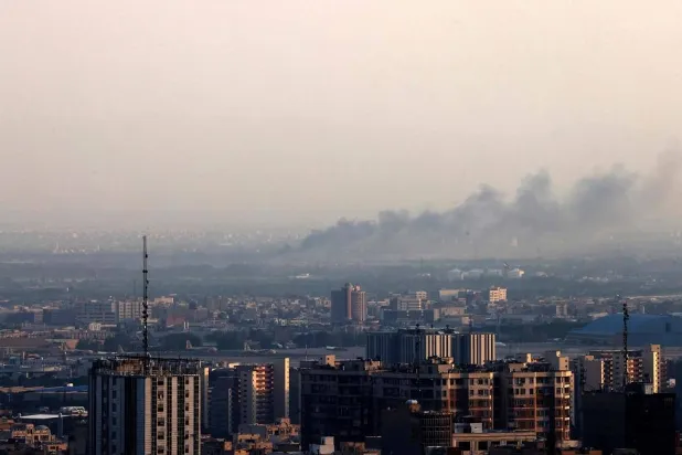 Smoke billows from an explosion in Tehran on June 16, 2025. (AFP)