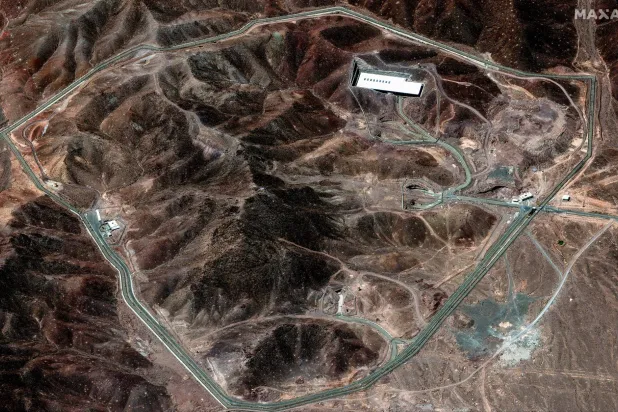 صورة بالأقمار الاصطناعية لمنشأة فوردو (رويترز)