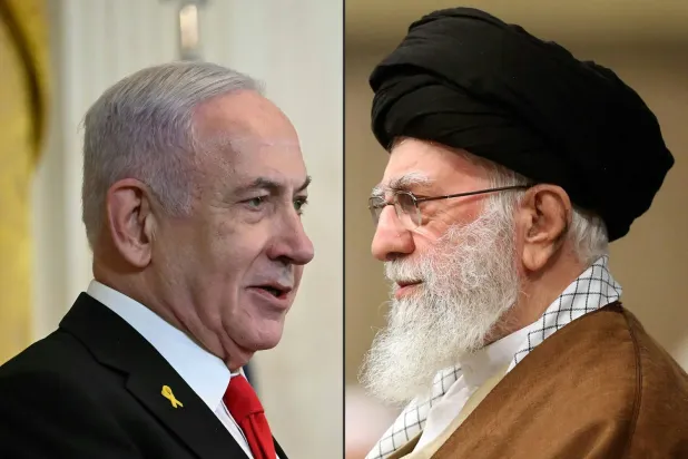 İran Dini Lideri Ali Hamaney ve İsrail Başbakanı Binyamin Netanyahu (AFP)