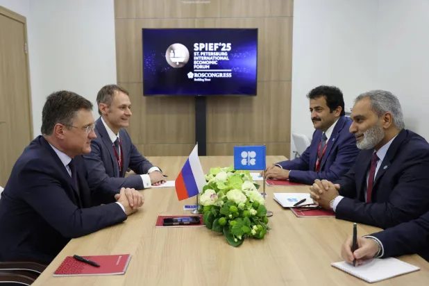 الاجتماع بين نائب رئيس الوزراء الروسي وأمين عام «أوبك» (منصة إكس)