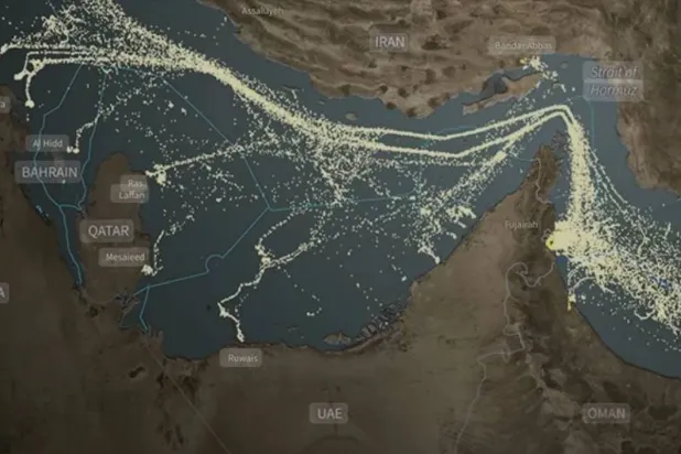 A general view of the Strait of Hormuz (Reuters)