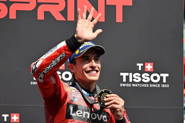 مارك ماركيز متسابق دوكاتي بطل السرعة في فلورنسا (إ.ب.أ)