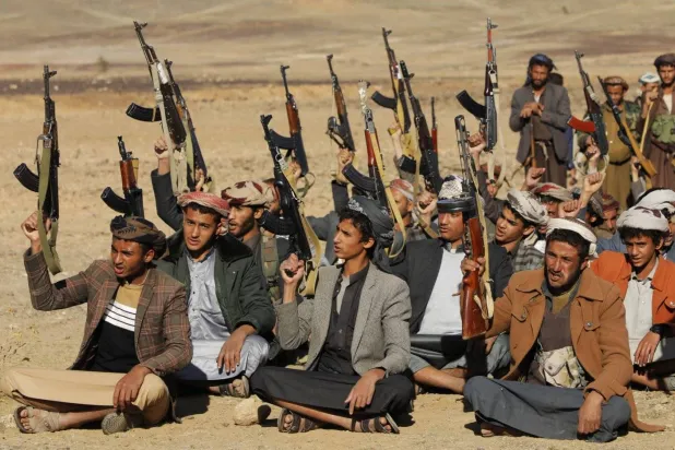 الجماعة الحوثية استغلت حرب غزة لحشد مزيد من المقاتلين (أ.ب)
