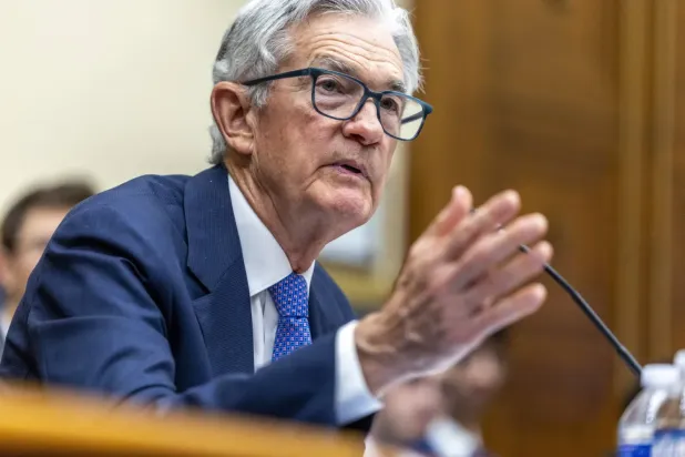 FED Başkanı Jerome Powell, Temsilciler Meclisi Finansal Hizmetler Komitesi oturumunda konuşurken (EPA)