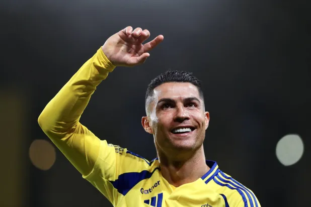 رونالدو قال إنه يعيش لحظات سعيدة في السعودية (تصوير: عبد العزيز النومان)